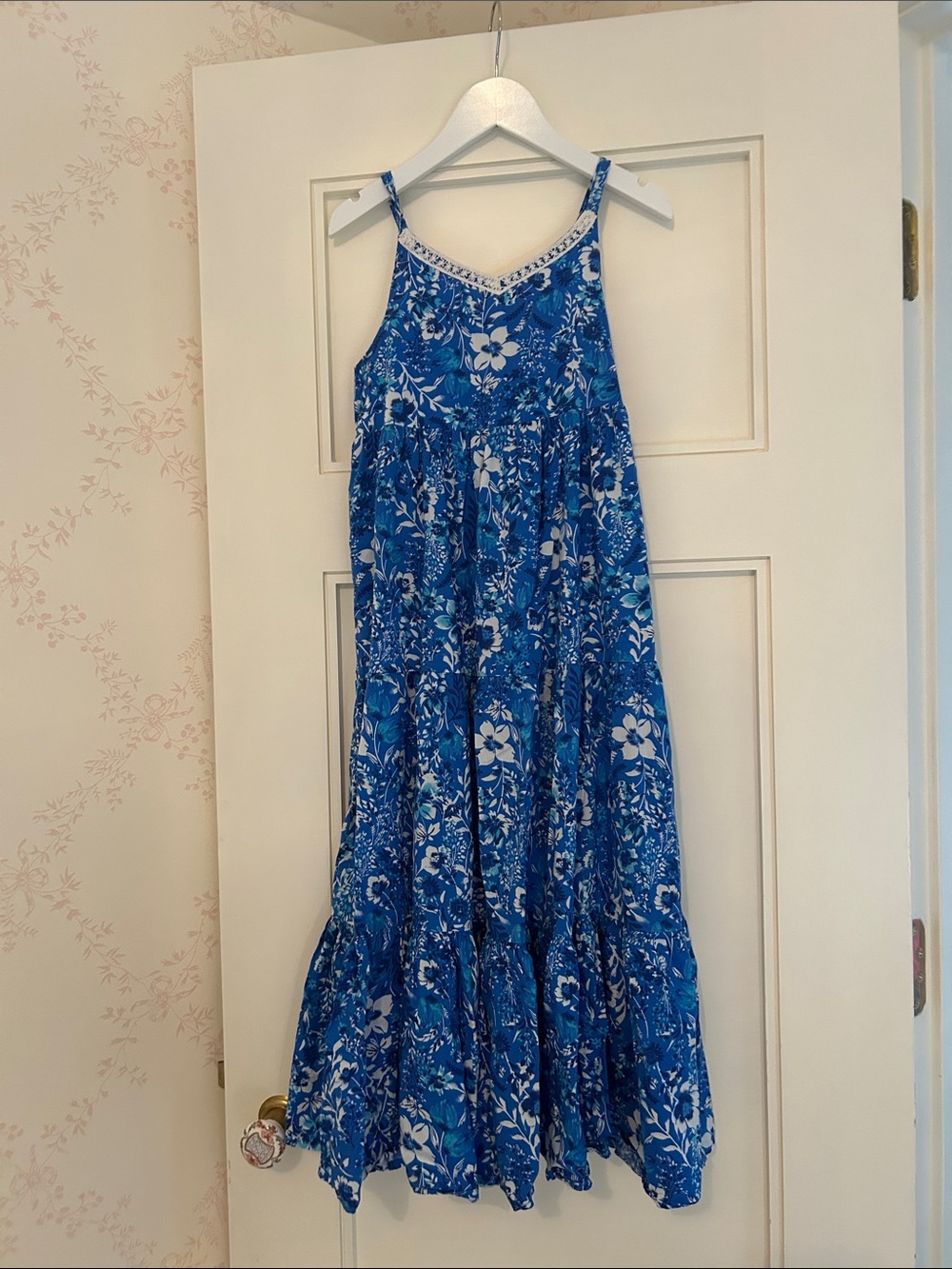 Rachel Zoe Blue Floral Maxi Dress